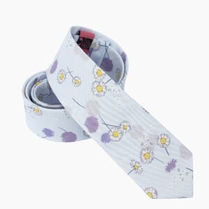Daisy Floral Wedding Tie, Daisy Floral Men’s Tie, Daisy Floral Bow Tie, Daisy Floral Pocket Square, F1010