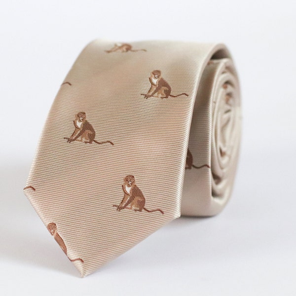 Monkey Unique Neckties, Men's Ties Biscotti, Necktie Monkey Logo Ties For Prom, Ties For Boy, Tie For Boyfriend