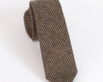 Corbata de lana negra cobre, pajarita de lana negra cobre, pañuelo de bolsillo de lana negro cobre, corbata de vestido de lana de boda, corbata de padre