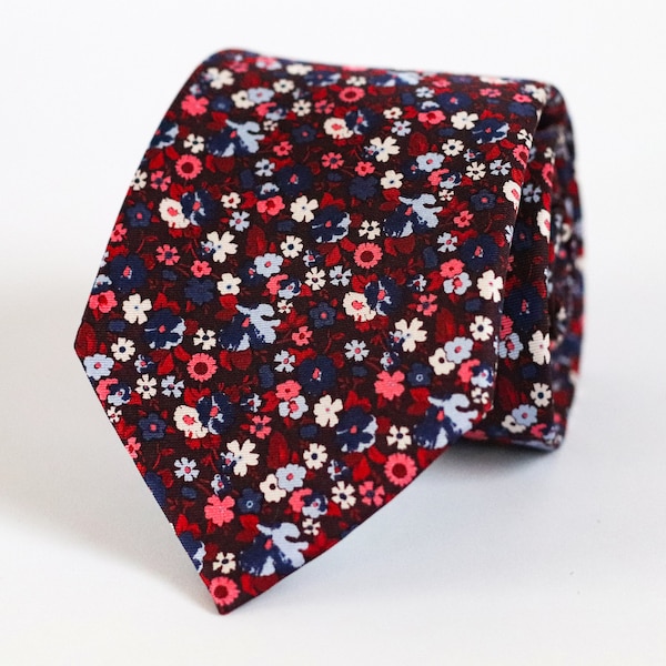 mens burgundy tie set
