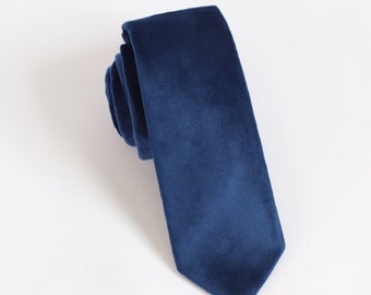 French Blue Stretch Velvet Necktie, French Blue Stretch Velvet Bow Tie, French Blue Stretch Velvet Pocket Square, Wedding Dress Necktie