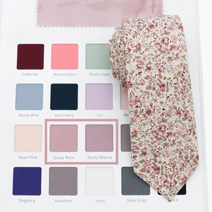 DUSTY ROSE Wedding Tie, Dusty Mauve Floral Skinny, Dusty Mauve Floral Bow Tie, Dusty Rose Dress Tie, Dusty Rose Floral Bow Tie, Dusty Mauve