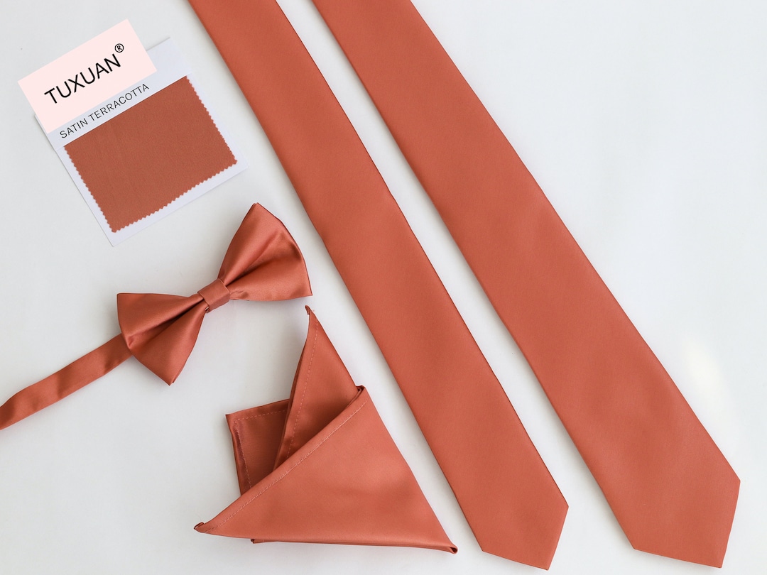 mens terracotta tie