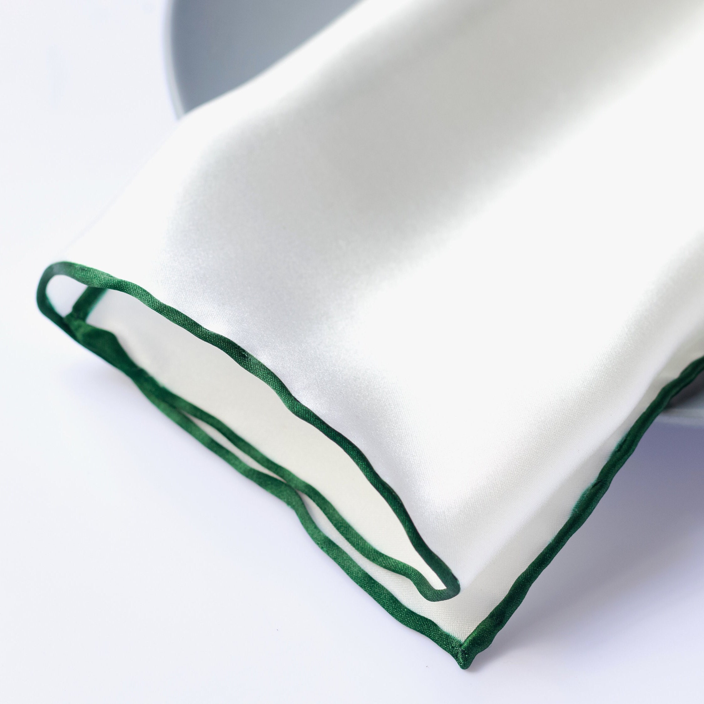 Forest Pure silk Pocket Square, Handroll Handkerchief, Groomsmen Hanker Chief, Italian Pocket Square, Wedding Pocket Square, Men's Accessory