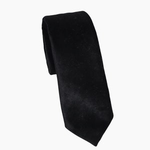 Black Stretch Velvet Necktie, Black Stretch Velvet Bow Tie, Black Stretch Velvet Pocket Square, Wedding Velvet Dress Necktie