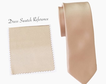Golden Wedding Necktie: Vintage Style Microfiber Groomsmen Tie