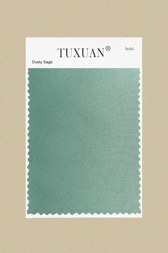 Dusty Sage Swatch TUXUAN Swatch Dusty ...