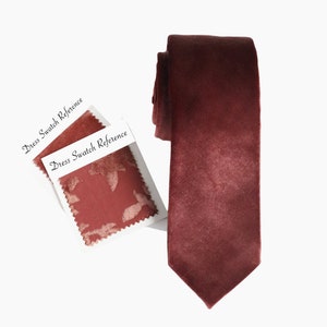 English Rose Velvet Ties Collection - Elegant Wedding Ties in Skinny, Classic & Long Styles with Matching Accessories