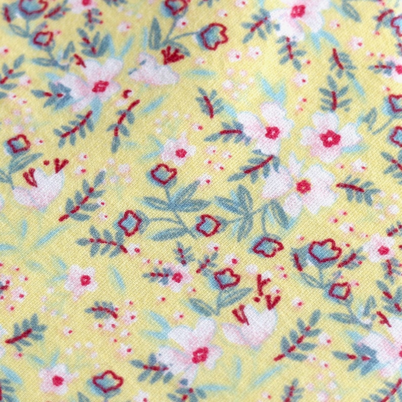 floral tie yellow