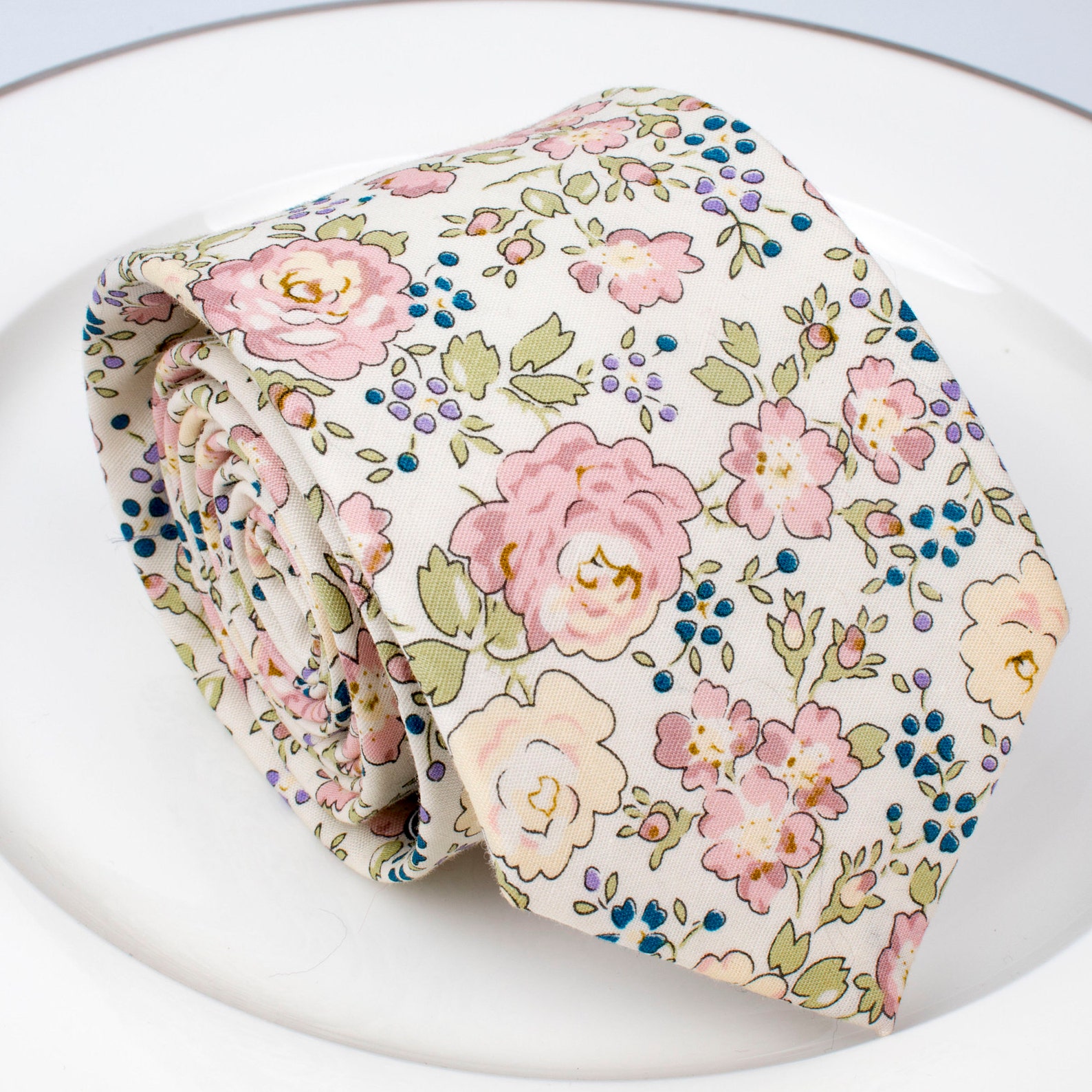 mens pink floral ties
