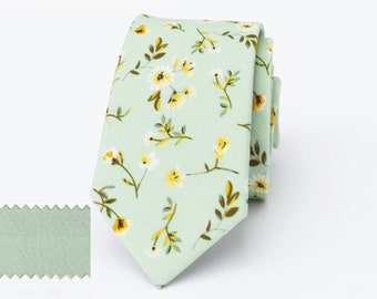 Sage 908 Floral Wedding Tie, Sage 908 Floral Men’s Tie, Sage 908 Floral Bow Tie, Sage 908 Floral Pocket Square, F1033