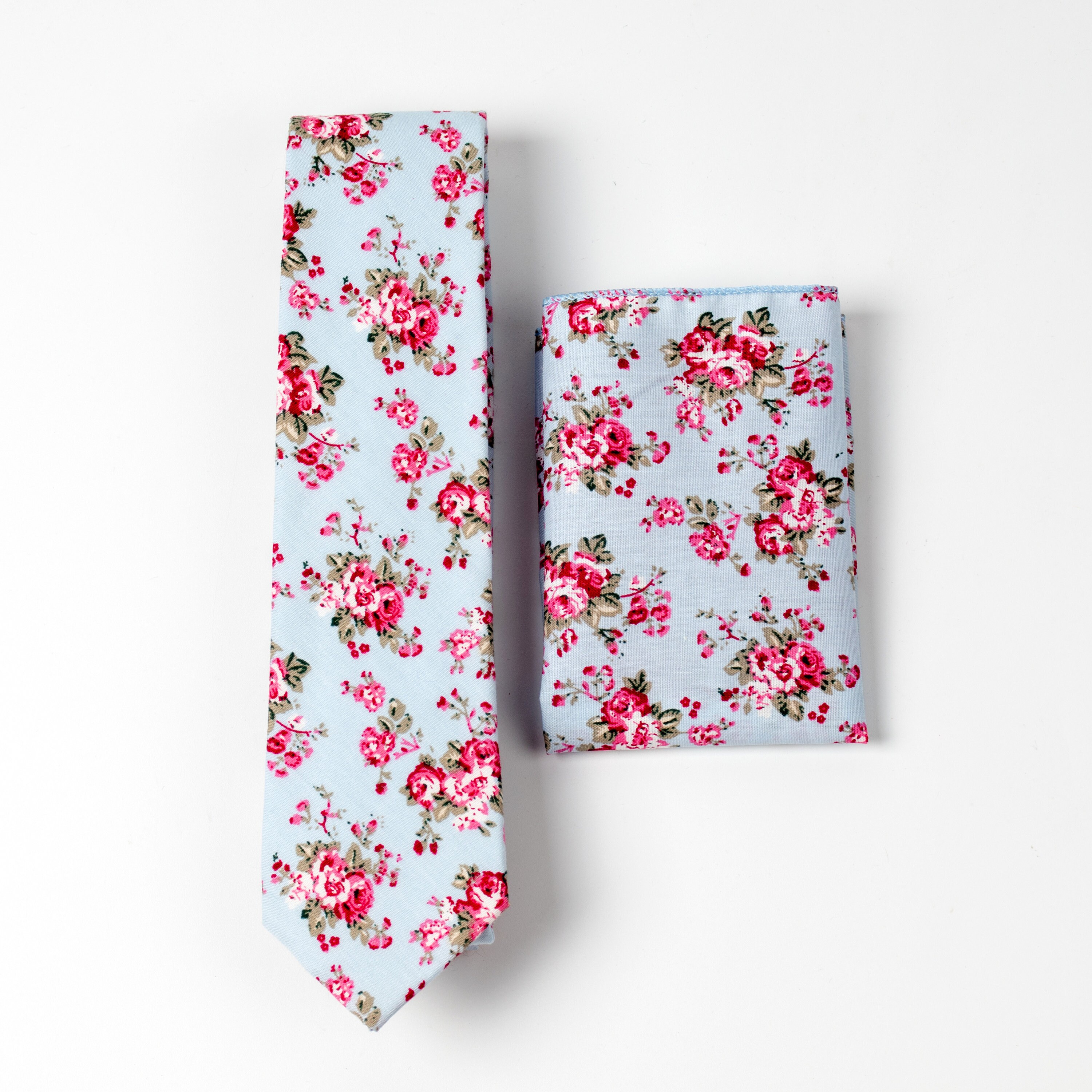 mens blue floral ties