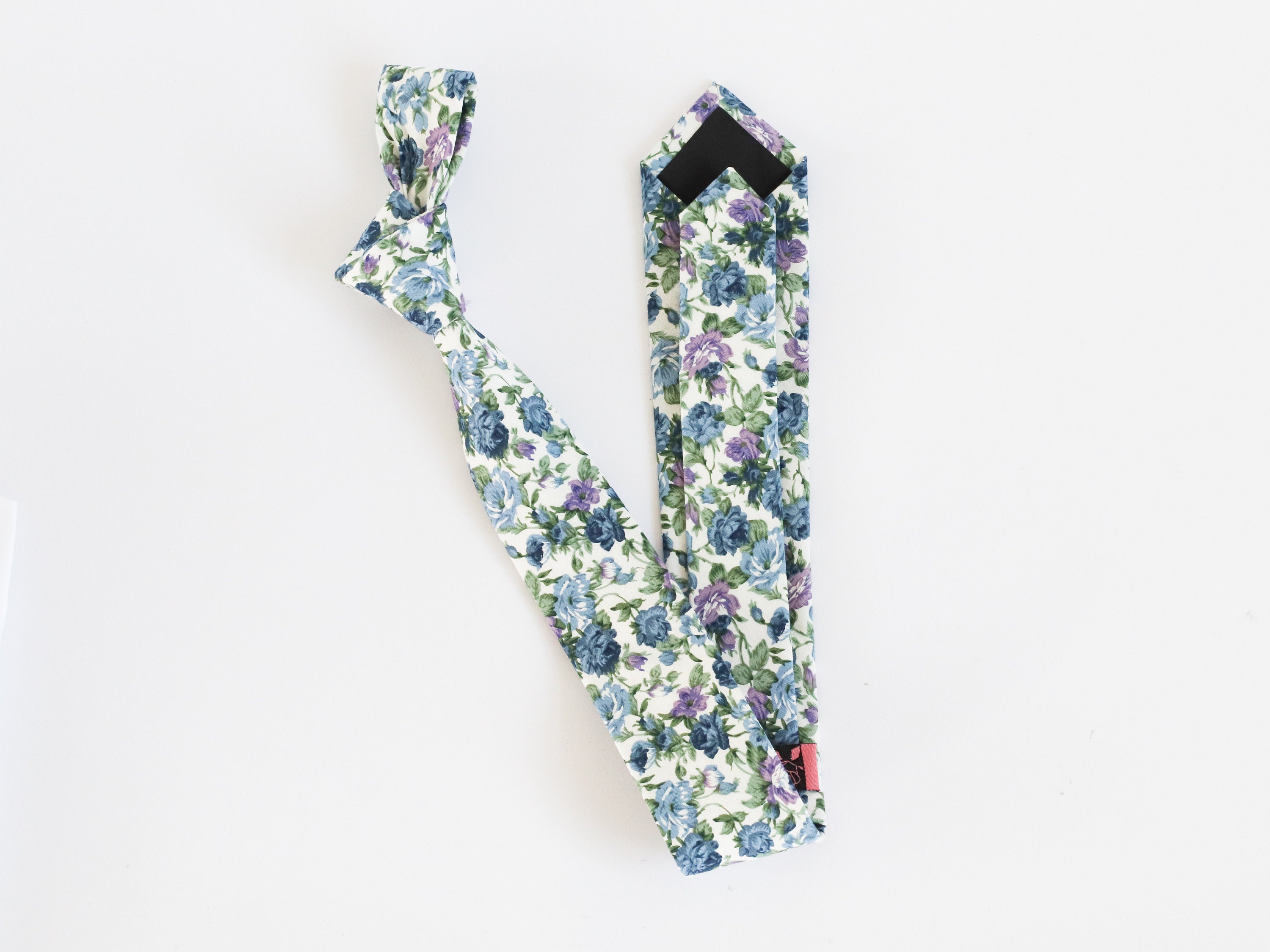 mens blue floral ties