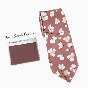 DARK MAUVE Wedding Tie, Men’s Ties Mauve Floral Skinny, Vintage Men’s Tie, Mauve Floral Bow Tie, Mauve Dress Tie, Pocket Square Mauve