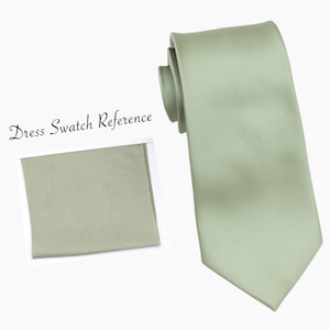 Moss Green Wedding Tie: Microfiber Men&#39;s Necktie