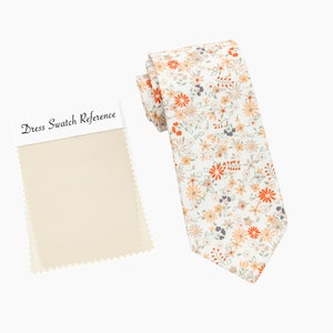 Champagne Floral Wedding Tie, Goldmtlc Men’s Tie, Vintage Mens Tie, Wedding Dress Tie, Flower Bow Tie, Groomsmen Tie, Pocket Square, D1194