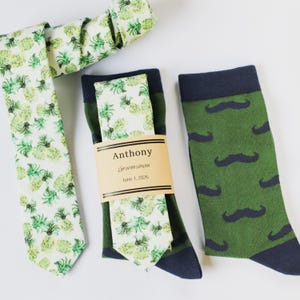 Elegant Olive Green Cotton Necktie | Handcrafted Groomsmen Tie | Stylish Wedding Bow Tie & Accessories