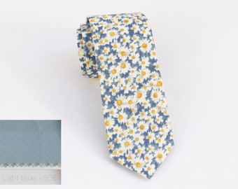 Light Blue 936 Floral Wedding Tie, Wedding Men’s Tie, Light Blue 936 Floral Bow Tie, Light Blue 936 Floral Pocket Square, D5432