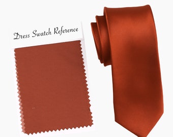 Cinnamon Wedding Tie, Groomsmen Bow Tie, Cufflinks, Pocket Square