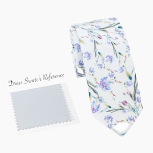 Whisper Blue Floral Wedding Tie, Whisper Blue Floral Men’s Tie, Whisper Blue Floral Bow Tie, Whisper Blue Floral Pocket Square, F1012