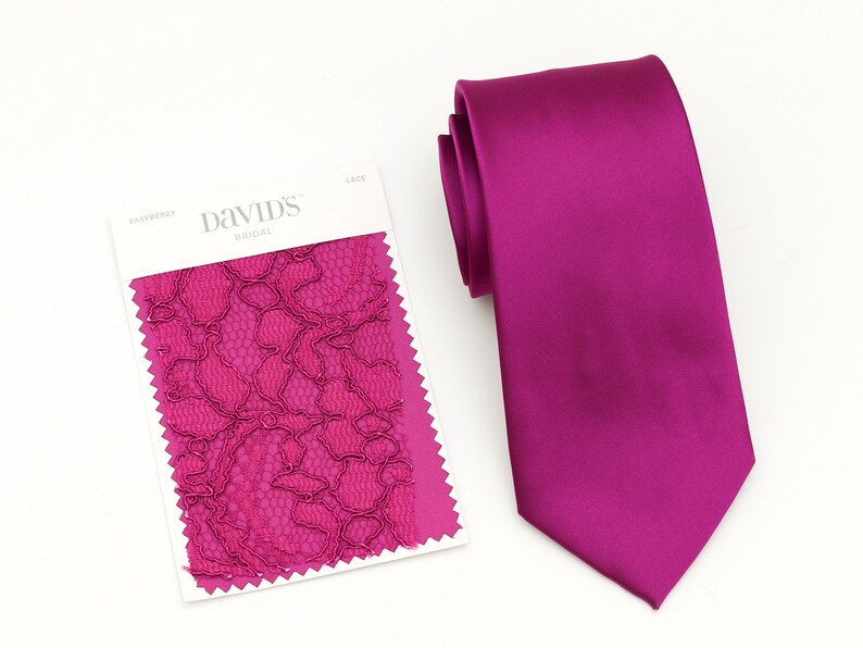 raspberry color tie