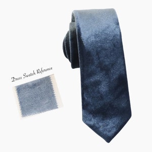 BLUE STONE Wedding Velvet Tie, Men’s Ties, Vintage Men’s Tie, Blue Stone Bow Tie, Groomsmen Tie, Blue Stone Dress Tie, Gift for Men