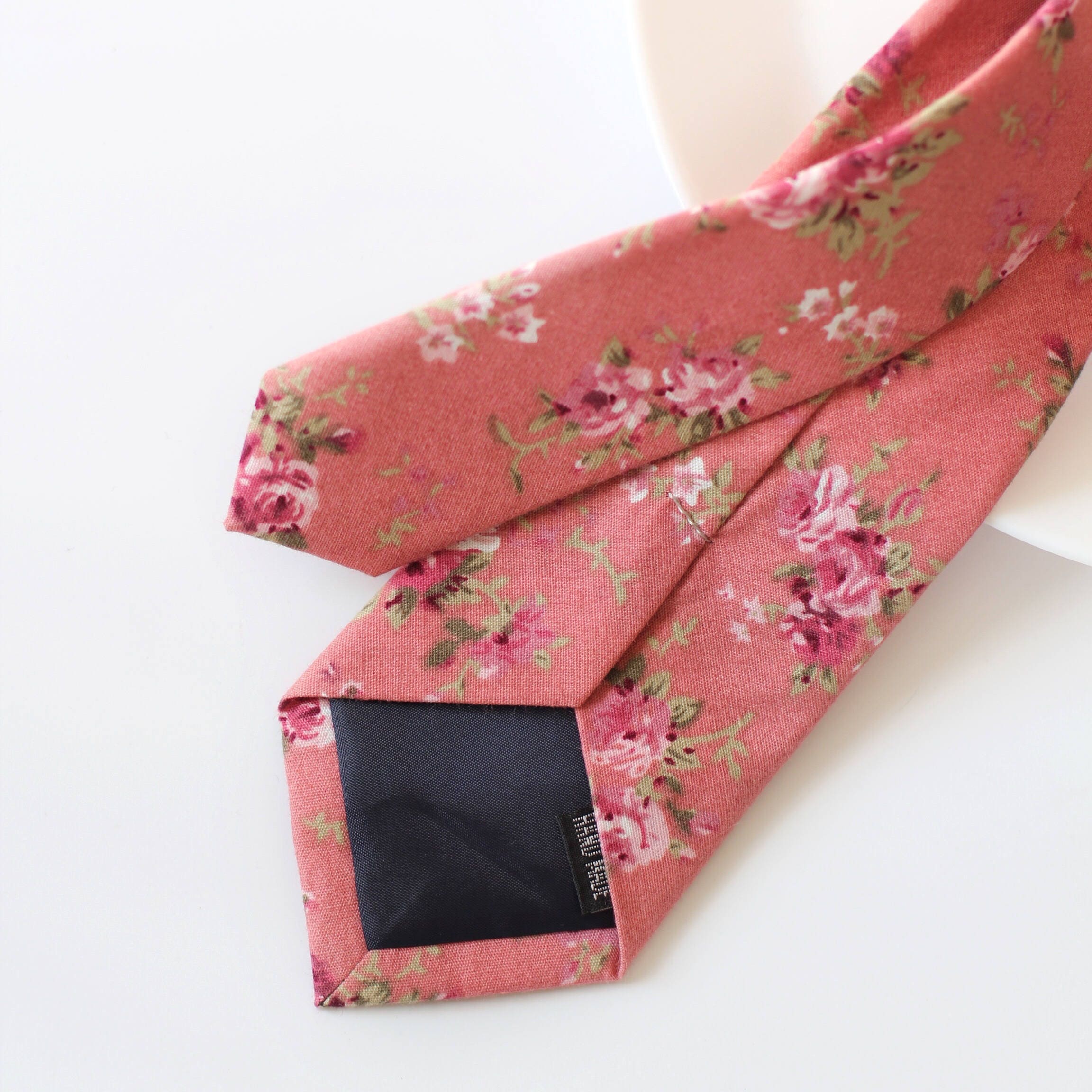 Maroon Wedding Floral Skinny Tie Skinny Ties Cotton Skinny Etsy