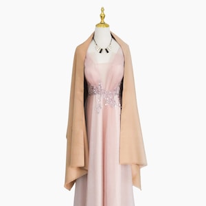 Champagne Cashmere Wedding Bridesmaid Pashmina Scarf, Gift Her, Mom Sister Girlfriend, Headscarf, Pashmina Shawl, Birthday Gift