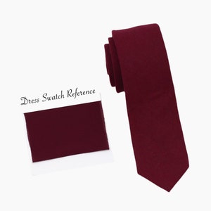 MERLOT Cotton Wedding Tie, Wedding Men’s Ties, Vintage Men’s Tie, Merlot Bow Tie, Merlot Dress Tie, Pocket Square Merlot