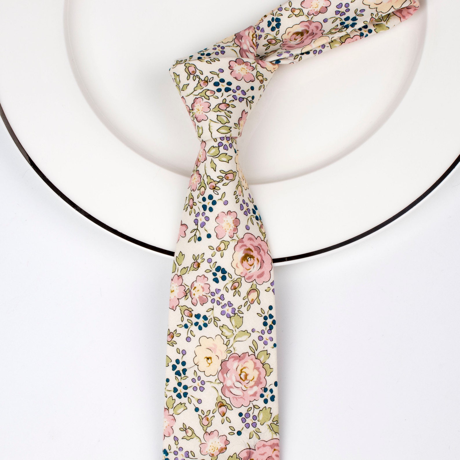 mens pink floral ties