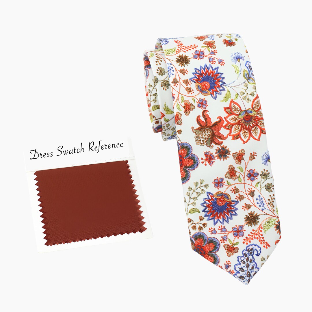 TADDEO ROMA FLORAL MERINO TIE - CHARCOAL