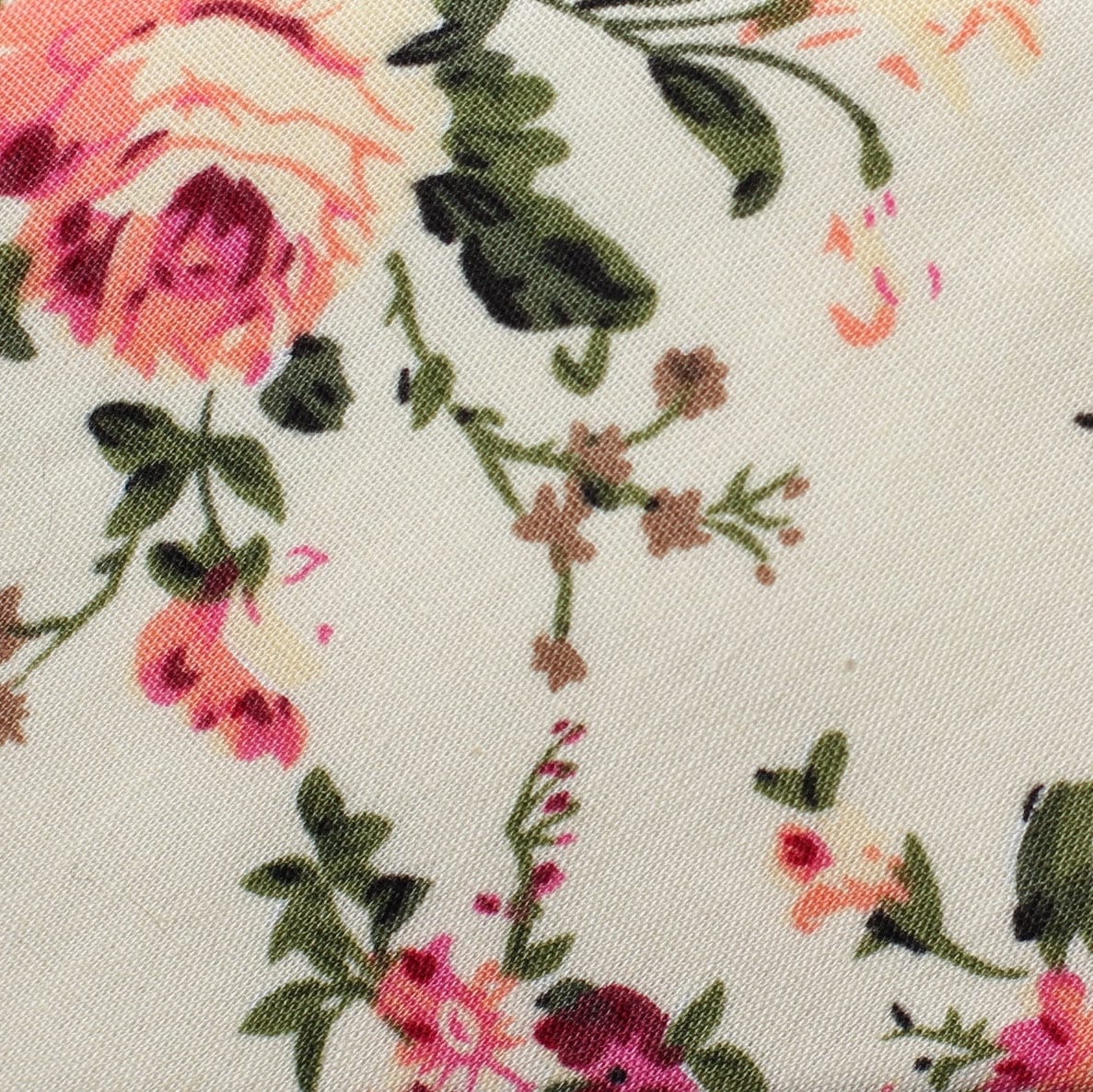 thin floral tie