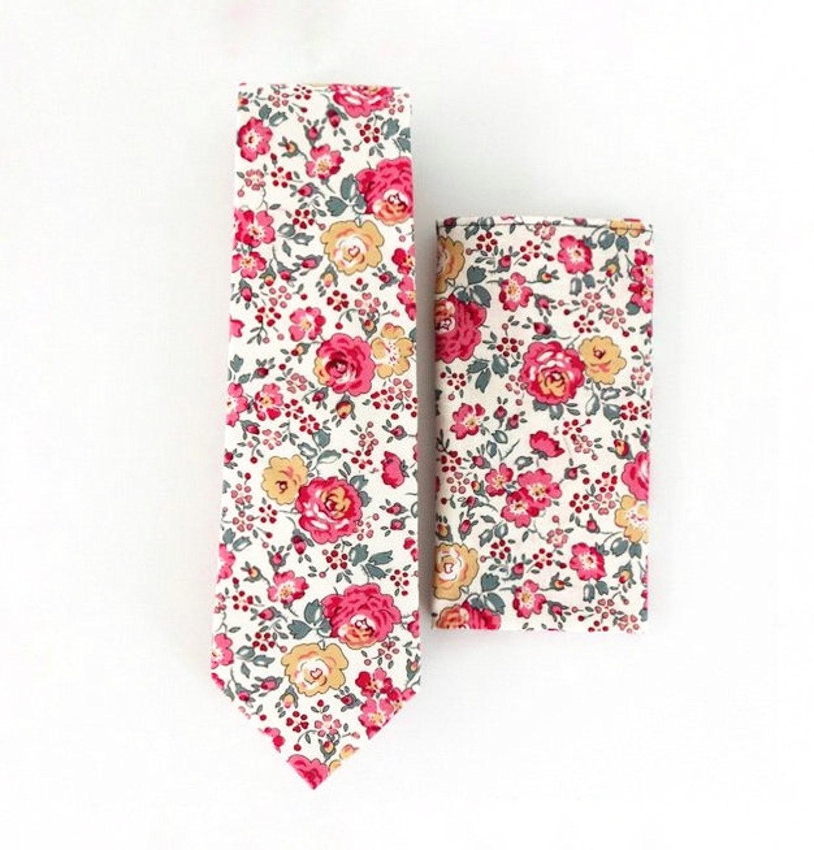 mens pink floral ties