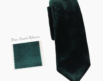 Emerald Velvet Ties Collection - Elegant Wedding Ties in Skinny, Classic & Long Styles with Matching Accessories