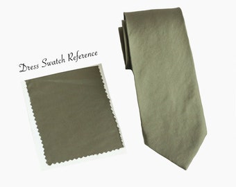 Eucalyptus Wedding Necktie: Vintage Green Microfiber Groomsmen Tie