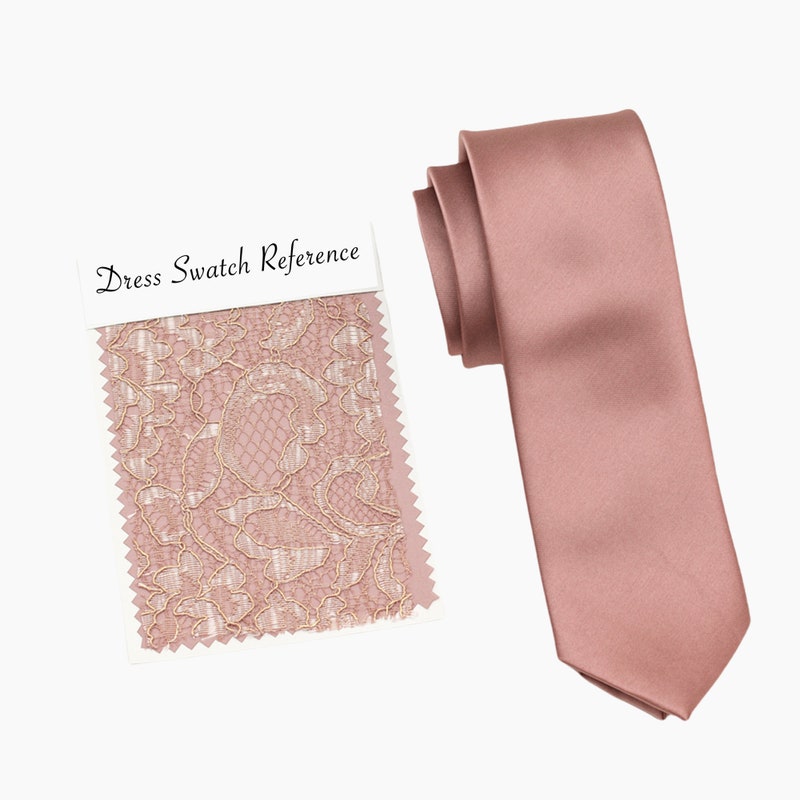 mens rose gold necktie