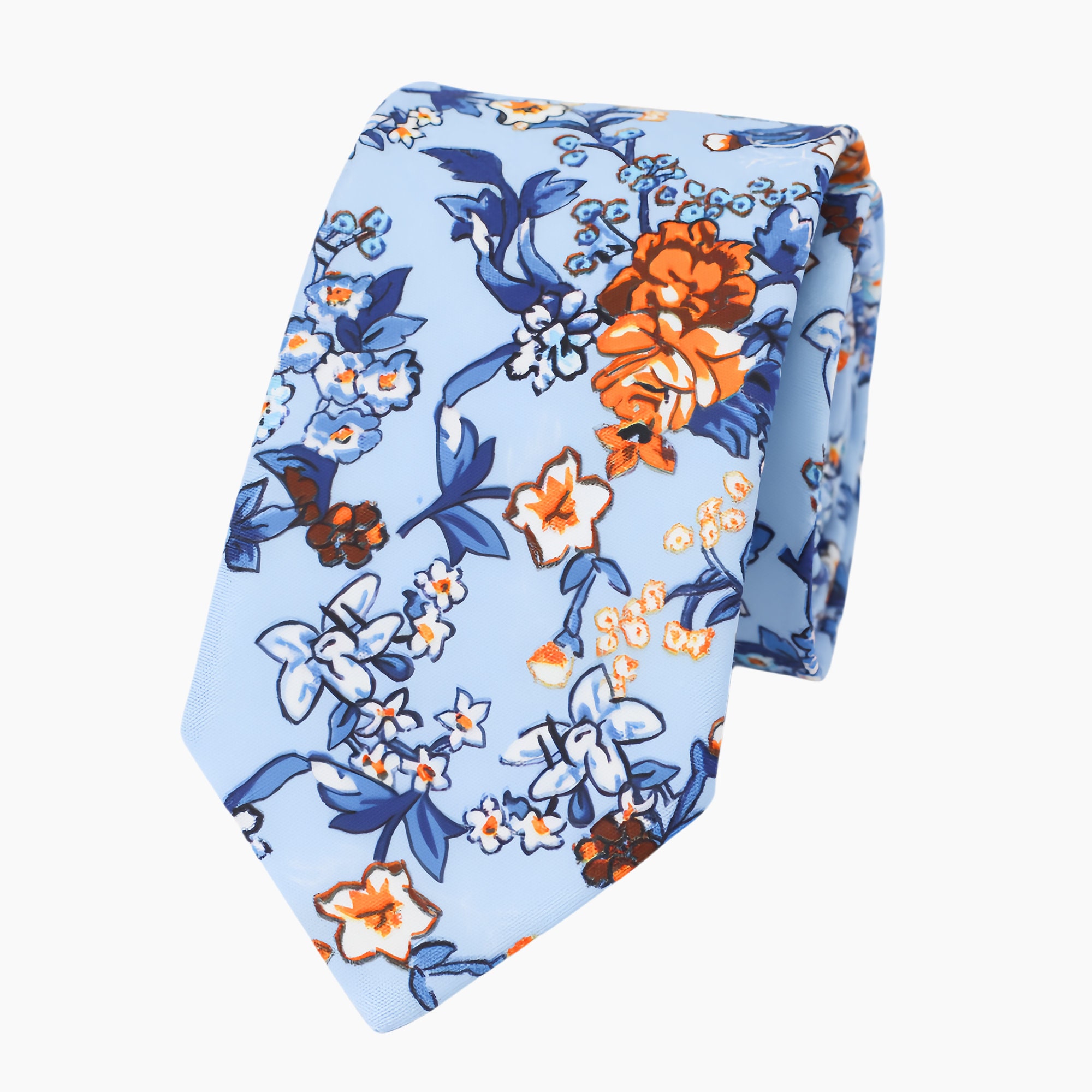 Royal Blue Floral Wedding Tie, Royal Blue Floral Men’s Tie, Royal Blue Floral Bow Tie, Royal Blue Floral Pocket Square, F1029
