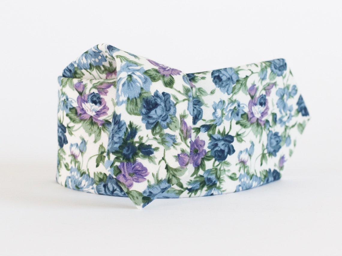dusty blue wedding tie
