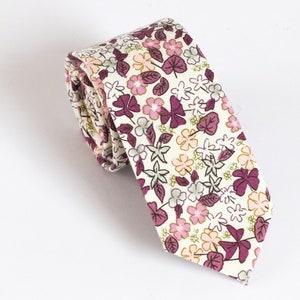 CHIANTI Floral Wedding Tie Tie & Pocket Square Men's - Etsy
