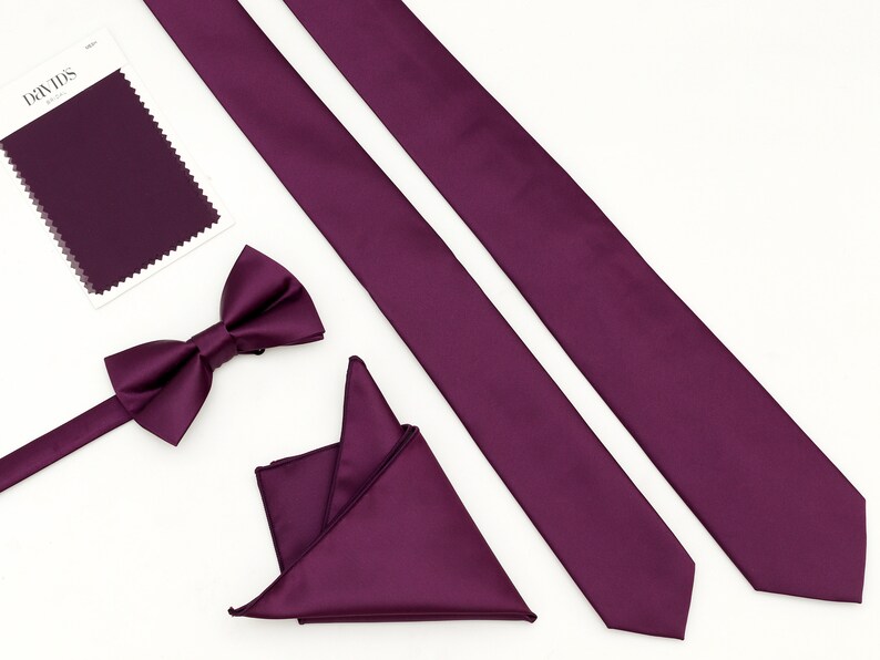 plum colour tie