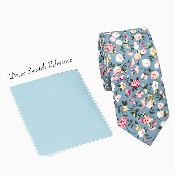 Cravatta Floreale Rosa Antico, Cravatte Da Uomo Skinny - Foto 3