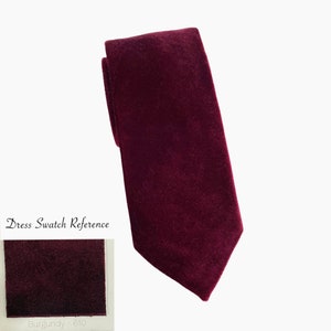 Burgundy Wedding Velvet Tie, Men’s Ties, Vintage Men’s Tie, Burgundy Bow Tie, Groomsmen Tie, Burgundy Dress Tie, Gift for Men