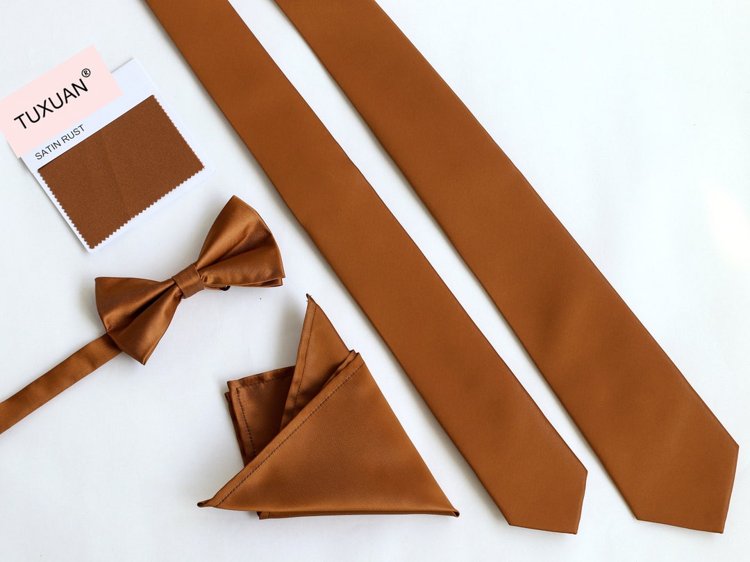 mens rust tie