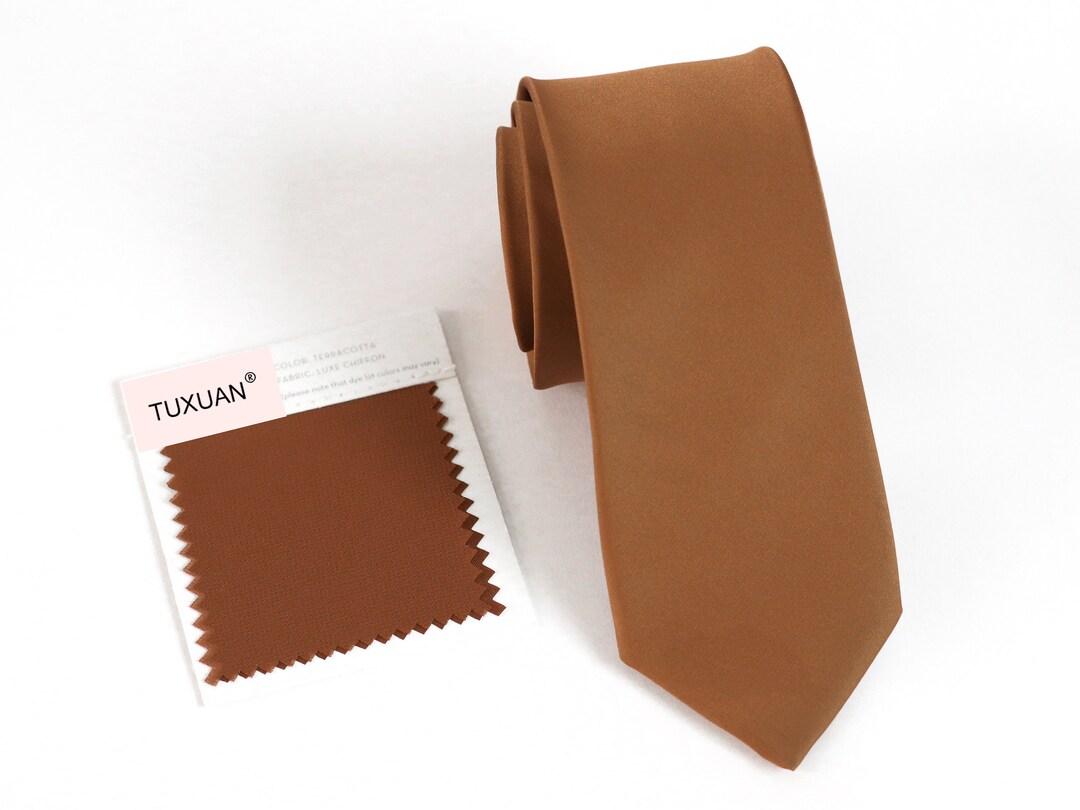 mens terracotta tie