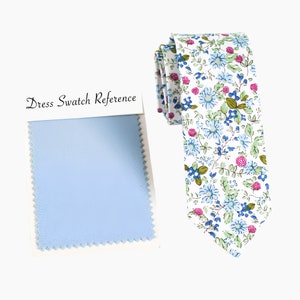 Dusty Blue Floral Wedding Tie, Men’s Suspender, Vintage Men’s Tie, Dusty Blue Bow Tie, Dusty Blue Tie, Pocket Square Silver Sage