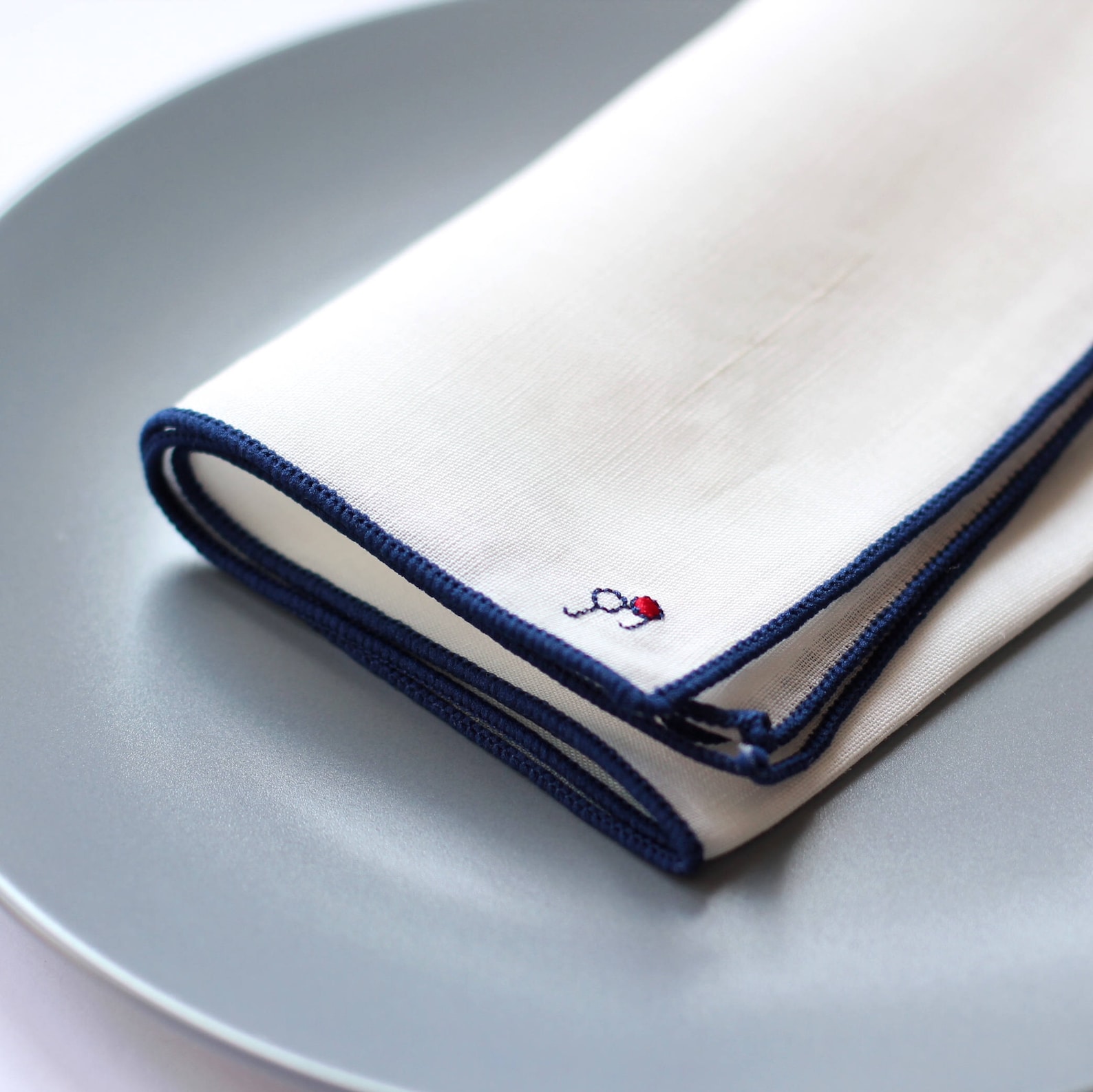 Embroidered Pocket Square Personalized Pocket Square Linen Etsy