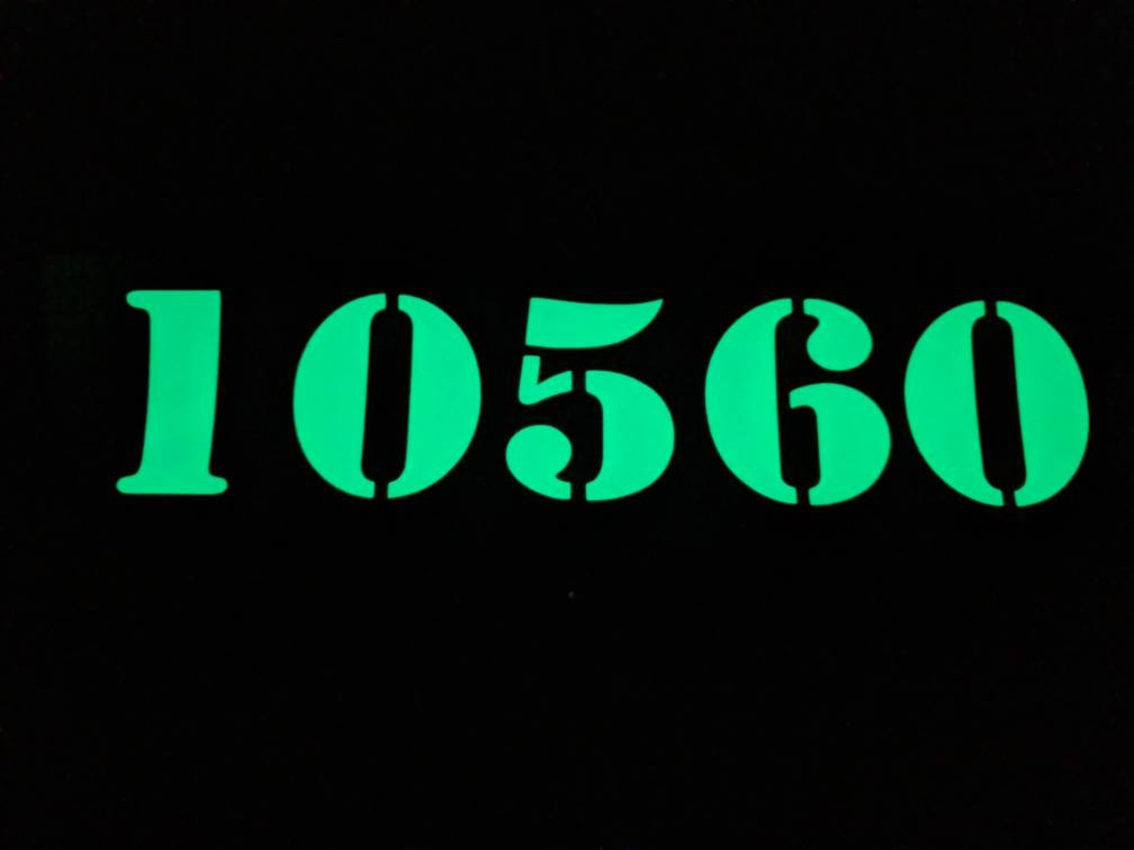 Set of 2 GlowintheDark Mailbox Decals Mailbox Numbers Etsy