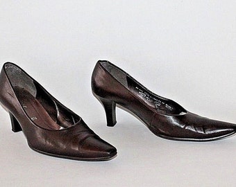 Gabor shoes | Etsy 21D GABOR Pumps Slipper Schuhe Leder braun Budapester Gr. 35