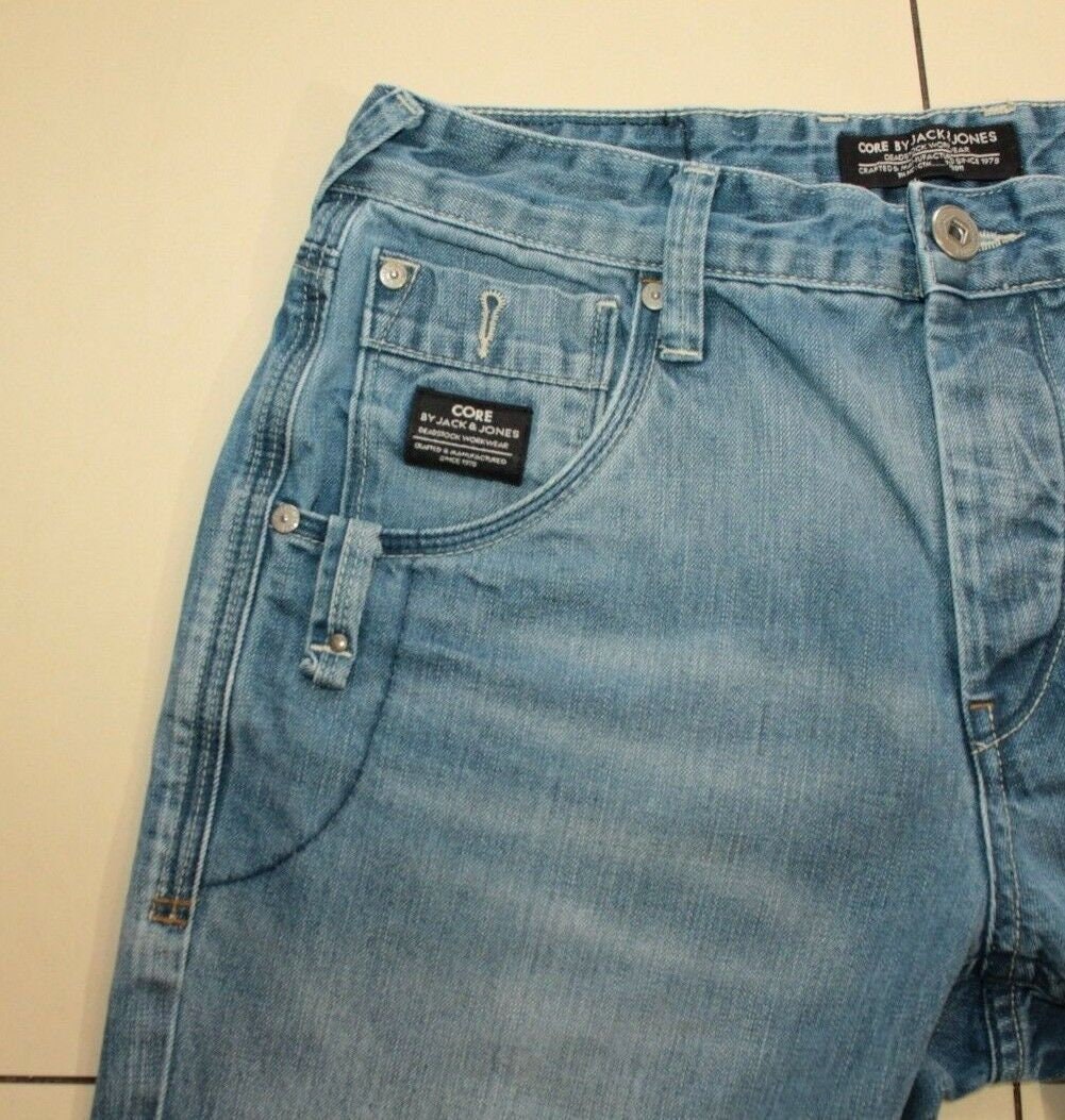Vintage Men s Blue Denim JACK JONES Button Straight Leg Jeans W 32