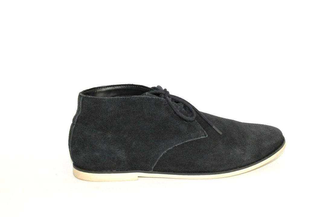 Zara Man Dark Blue Suede Chukka Boots Size 42 US 9 Heritage Preppy‎ Gentleman Zara Man Men Blue Suede Leather Ankle Chukka Boots Size 10  main image 4